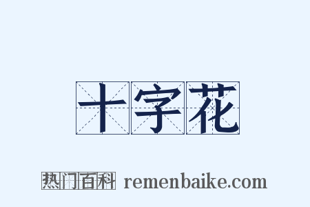 十字花是什么意思的图片